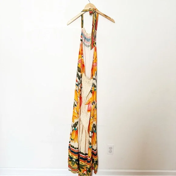 Anthropologie Farm Rio Floral Halter Jumpsuit